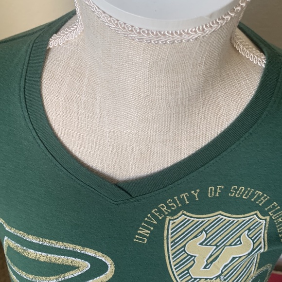 PRO EDGE by Knights Apparel USF Womens Short Sleeve V-Neck T-Shirt - Picture 9 of 10